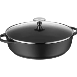 Bauernpfanne mit Glasdeckel, 28 cm