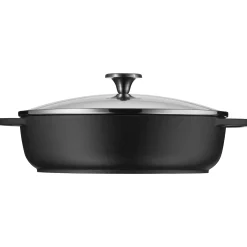 Bauernpfanne mit Glasdeckel, 28 cm