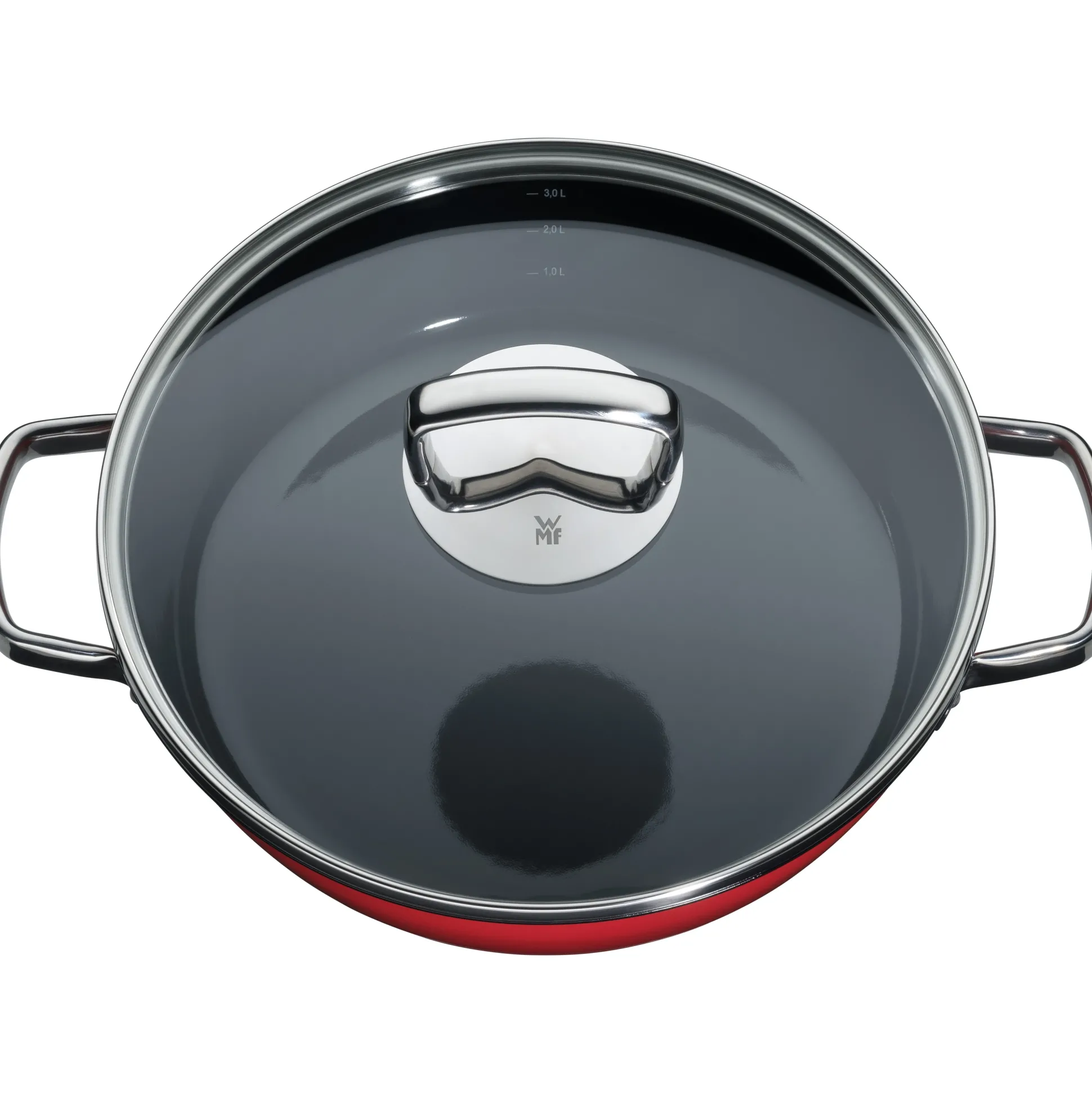 WMF Fusiontec Mineral Roasting Pan 28cm Red with lid