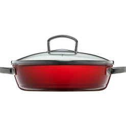 WMF Fusiontec Mineral Roasting Pan 28cm Red with lid