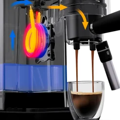 WMF Lumero Espresso Siebträgermaschine, Stone Grey