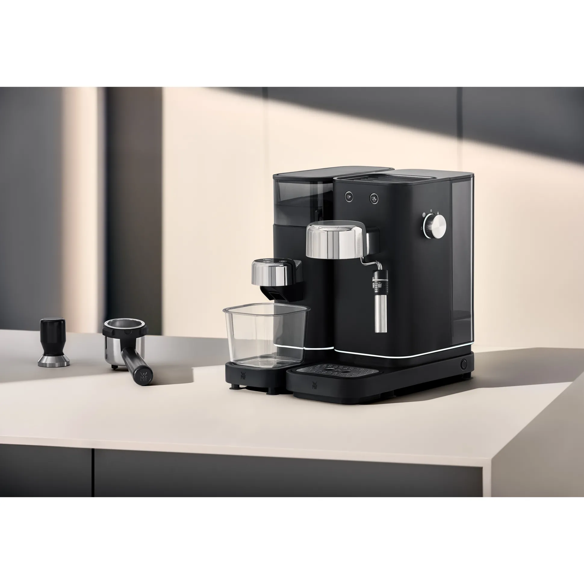 WMF Lumero Espresso Siebträgermaschine, Deep Black