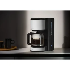 WMF Stelio Kaffeemaschine Glas, Paper White