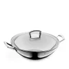 Wok mit Glasdeckel, 36 cm