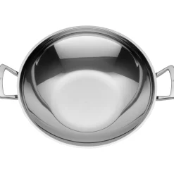 Wok mit Glasdeckel, 36 cm
