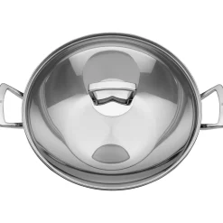 Wok mit Glasdeckel, 36 cm